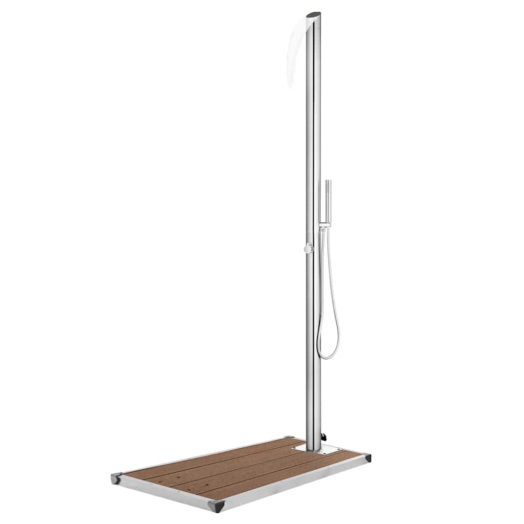 havebruser med brun bund 225 cm rustfrit stål billede