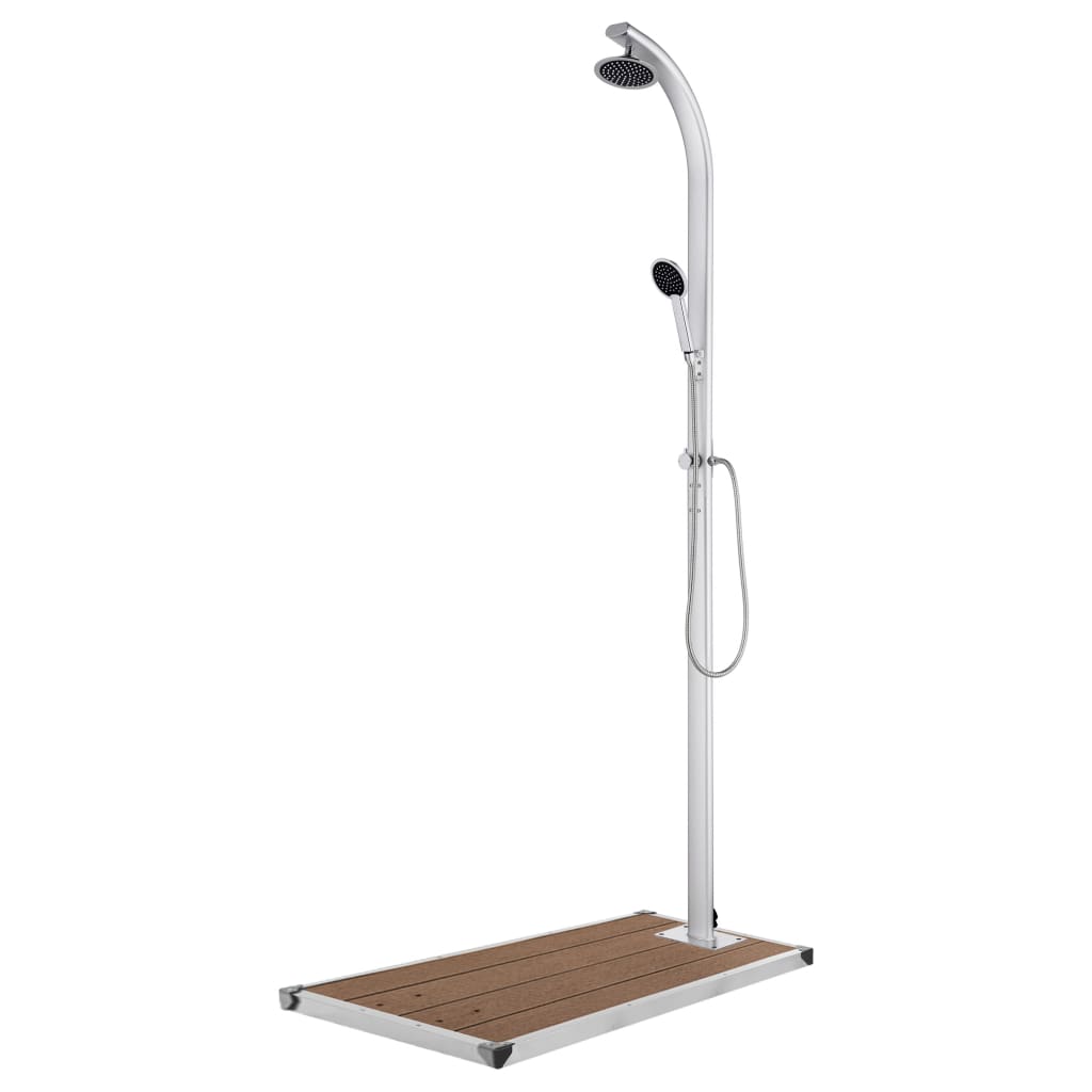havebruser med brun bund 220 cm aluminium billede