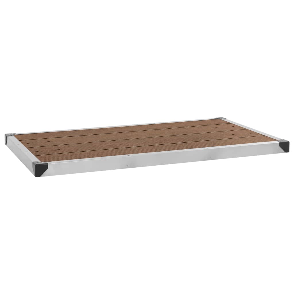 havebruser med brun bund 220 cm aluminium