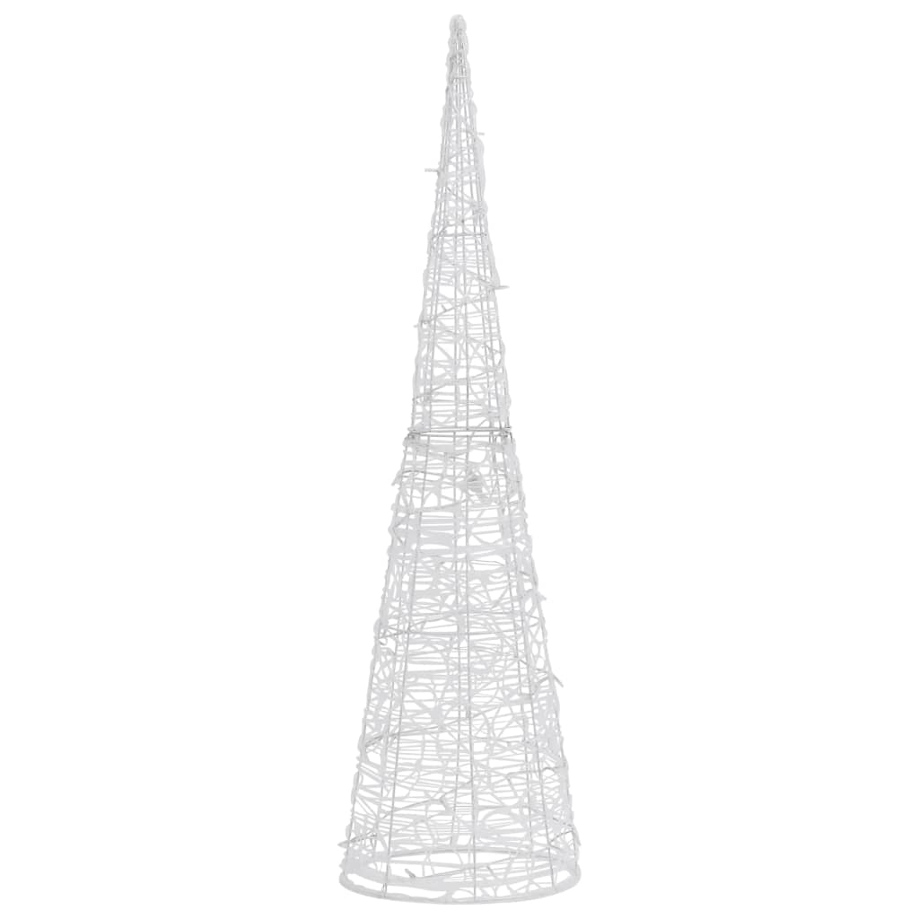 dekorativ lyspyramide LED 120 cm akryl blå