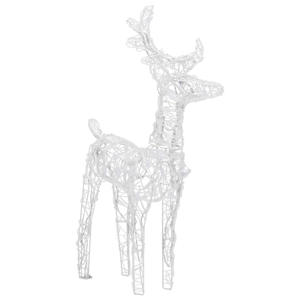 rensdyr og kane julefigur 160 LED'er 130 cm akryl