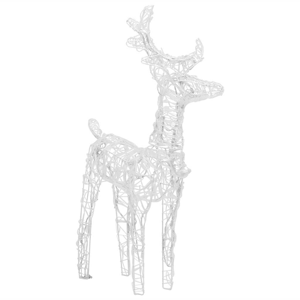 rensdyr og kane julefigur 160 LED'er 130 cm akryl