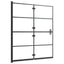 foldbar bruseafskærmning 120x140 cm sikkerhedsglas sort