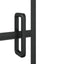 bruseafskærmning 100x140 cm sikkerhedsglas sort
