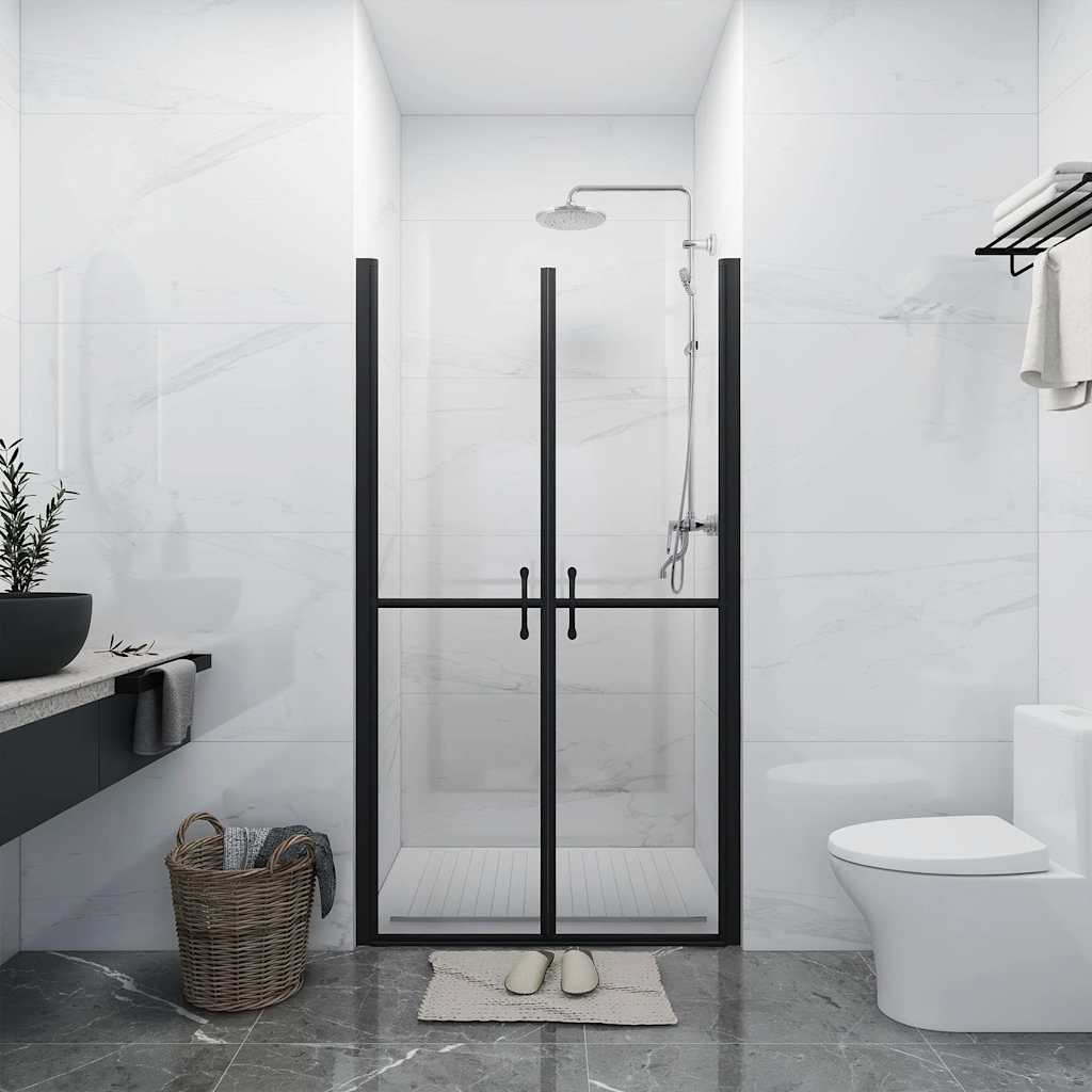 brusedør (83-86)x190 cm klart sikkerhedsglas billede