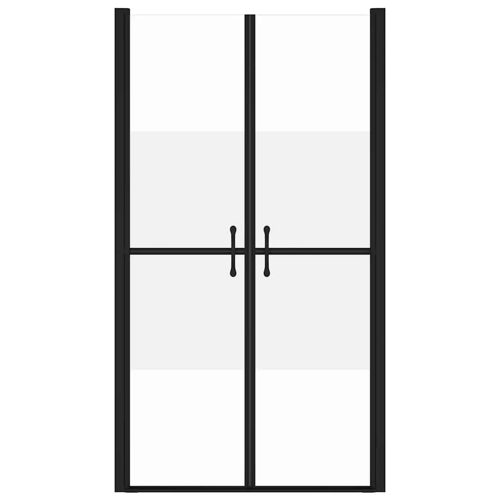 brusedør (68-71)x190 cm sikkerhedsglas delvist matteret