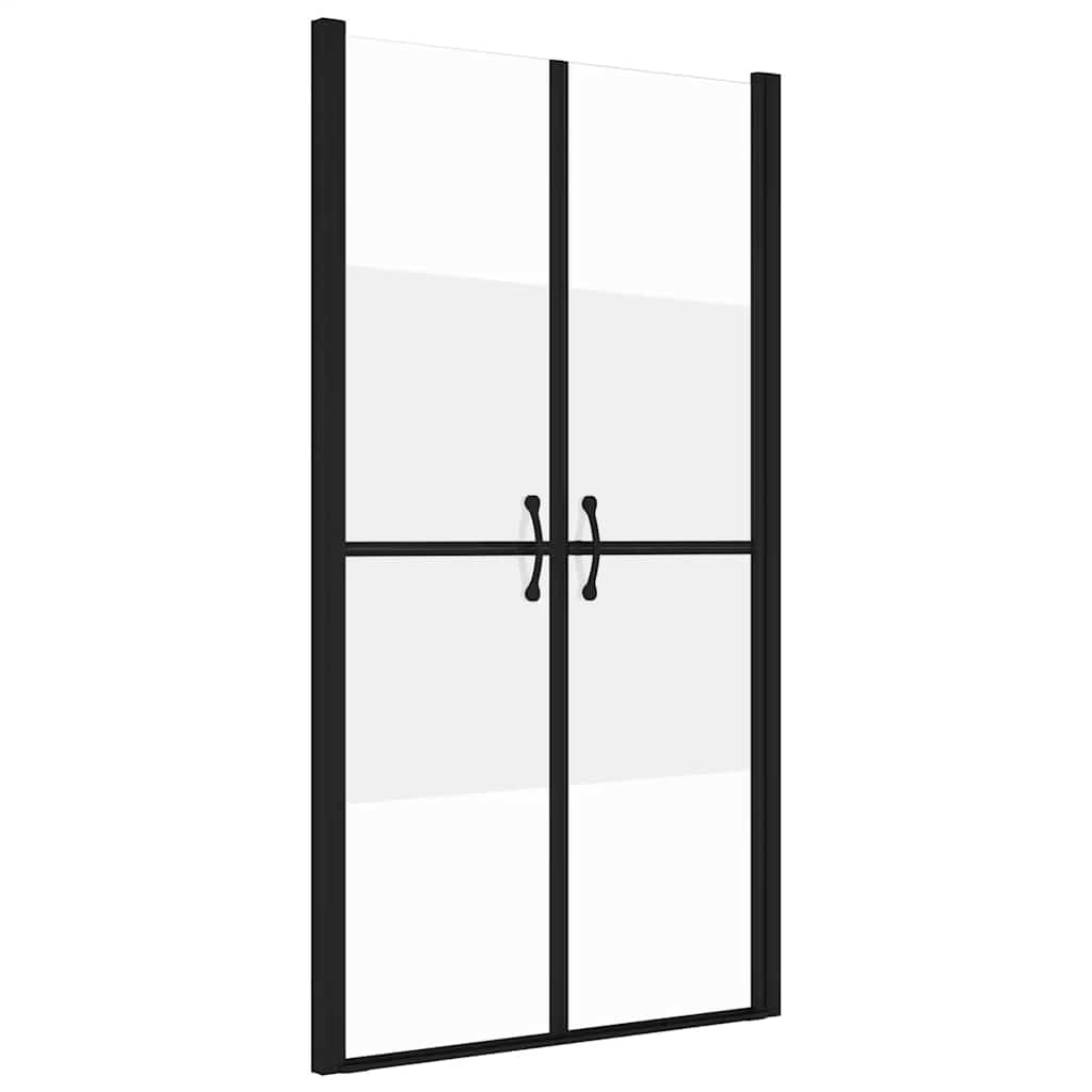 brusedør (78-81)x190 cm sikkerhedsglas delvist matteret