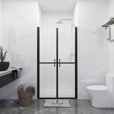 brusedør (78-81)x190 cm sikkerhedsglas matteret