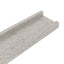 væghylder 4 stk. 60x9x3 cm betongrå