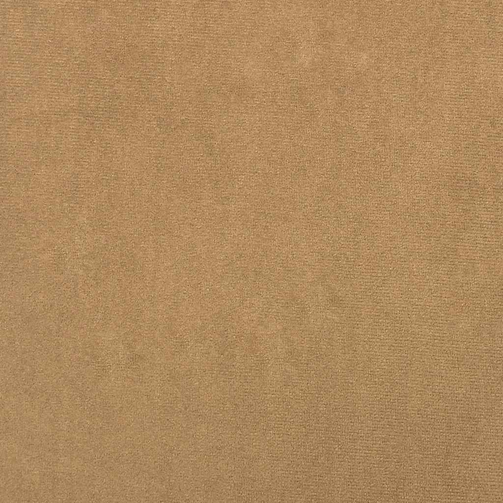 lænestol med fodskammel fløjl brun