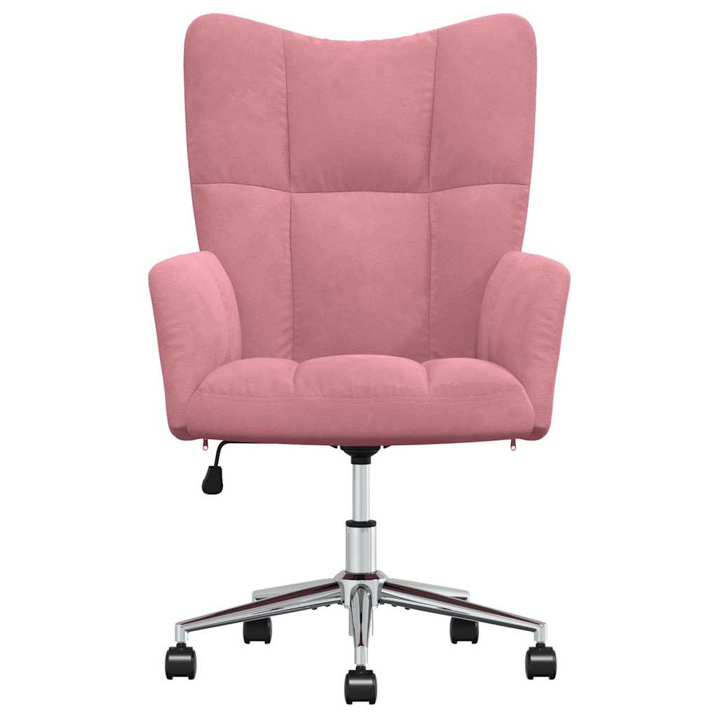 lænestol fløjl pink