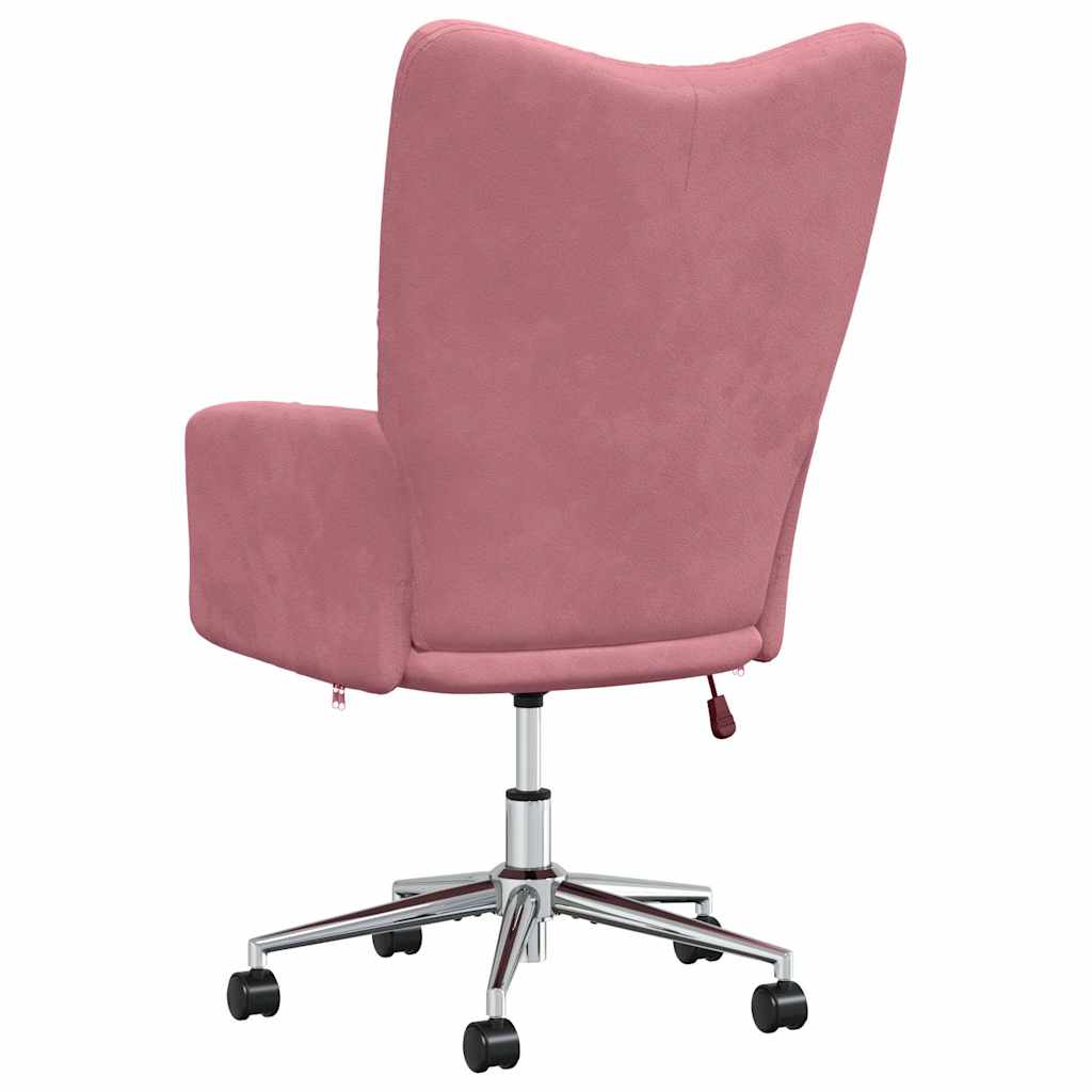 lænestol fløjl pink