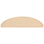 trappemåtter 15 stk. 56x17x3 cm cremefarvede halvrund