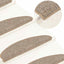 trappemåtter 15 stk. 65x21x4 cm brune halvrund store