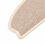 trappemåtter 15 stk. 65x21x4 cm hvide og brune halvrunde store