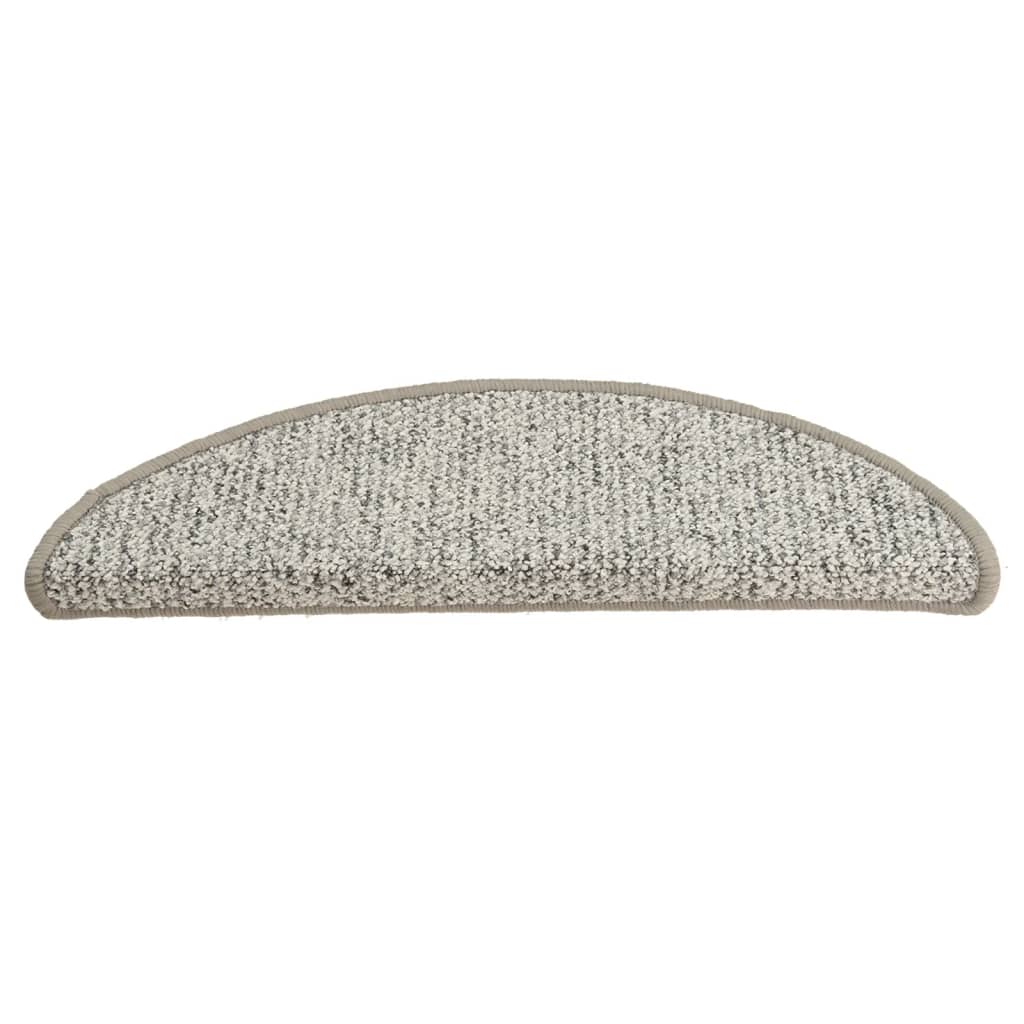 trappemåtter 15 stk. 56x17x3 cm Lysegrå