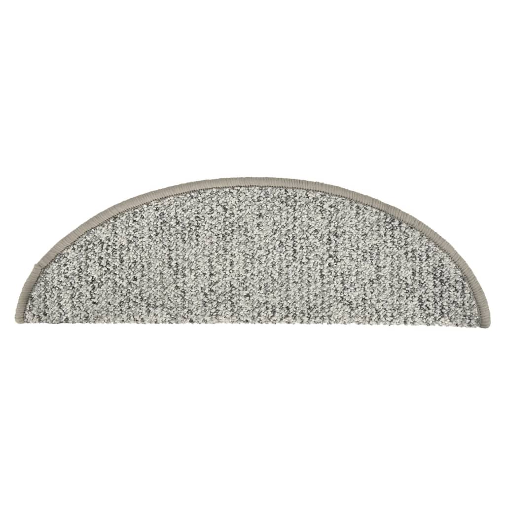 trappemåtter 15 stk. 56x17x3 cm Lysegrå