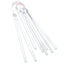 meteorlys 8 stk. 30 cm 192 LED'er indendørs/udendørs kold hvid