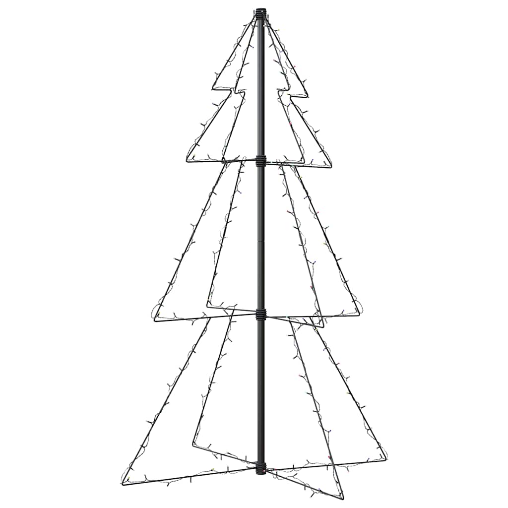 lysende juletræ 78x120 cm 160 LED'er indendørs/udendørs