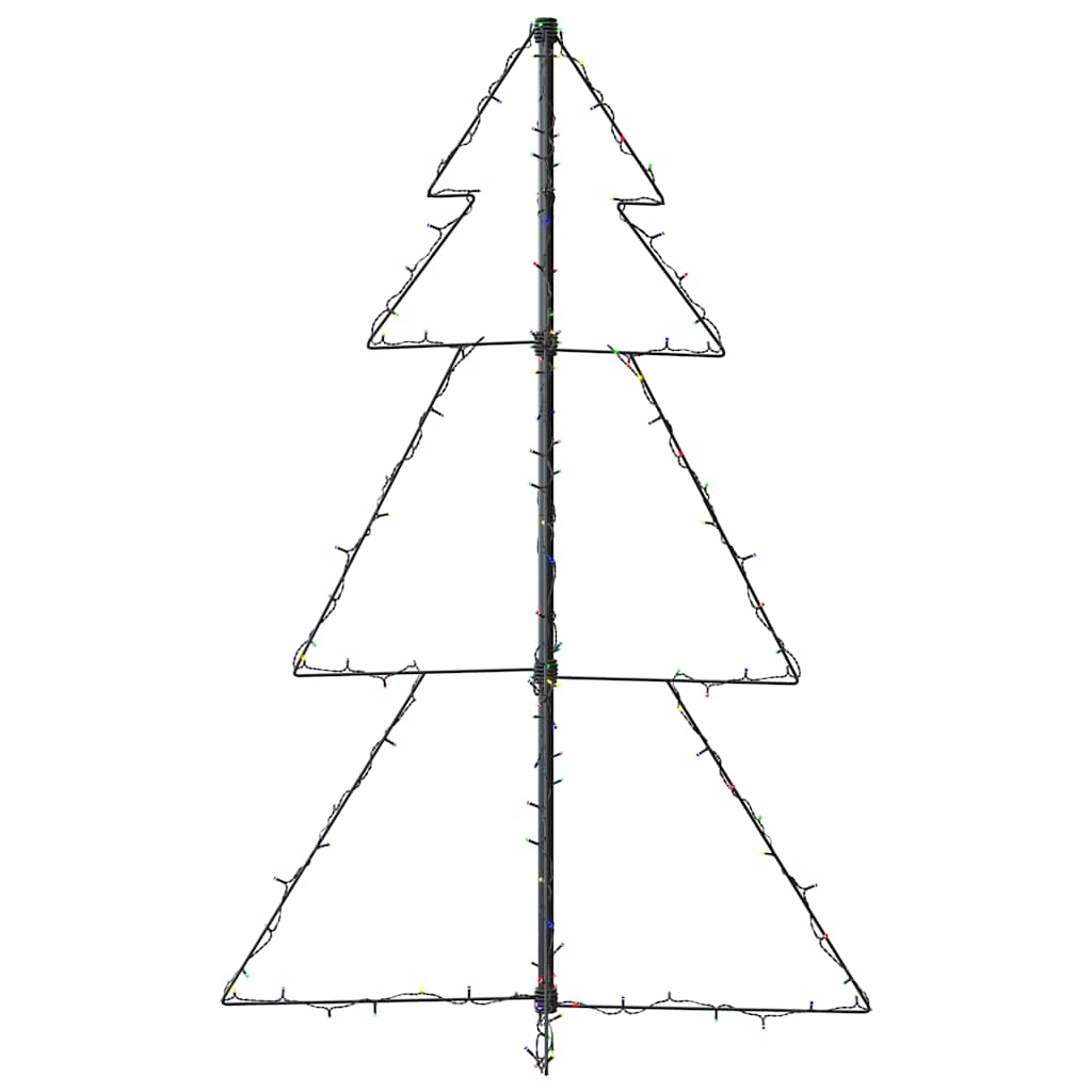 lysende juletræ 78x120 cm 160 LED'er indendørs/udendørs