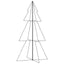 lysende juletræ 120x220 cm 300 LED'er indendørs/udendørs