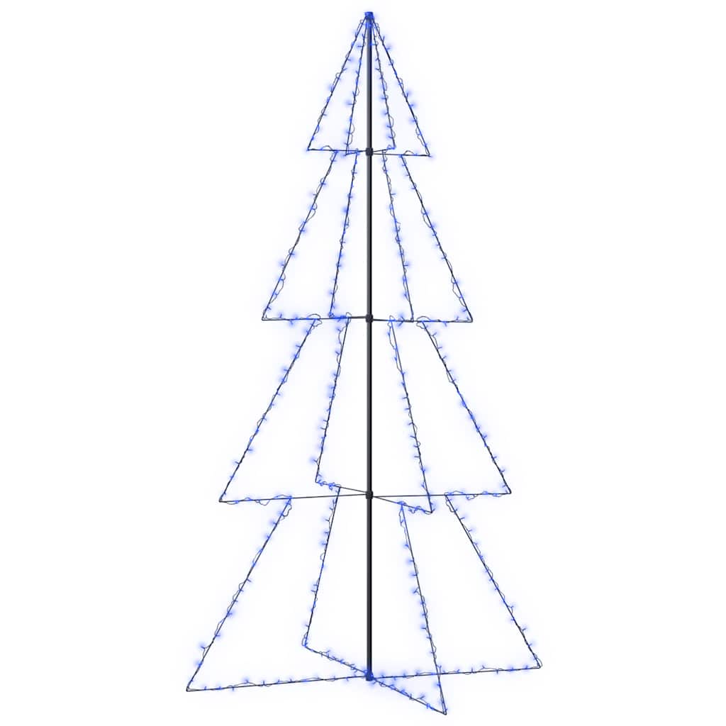 lysende juletræ 143x250 cm 360 LED'er indendørs/udendørs