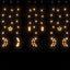 fairy lights-lyskæder stjerne og måne 138 LED'er varm hvid