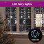 fairy lights-lyskæder stjerne og måne 138 LED'er kold hvid
