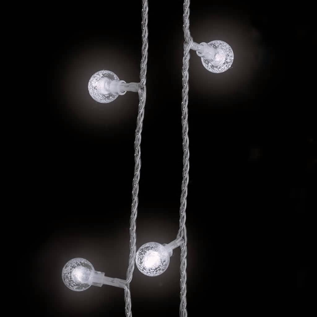 fairy lights-lyskæder 20 m 200 LED'er 8 funktioner kold hvid