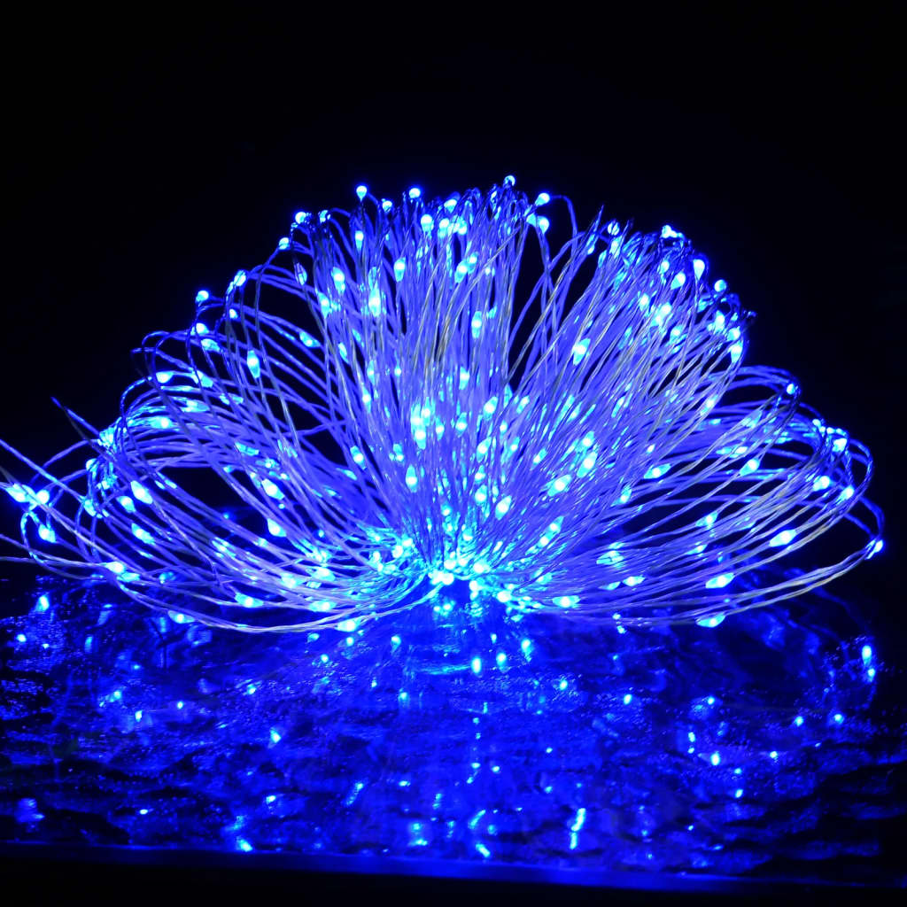 fairylights-lyskæder 40 m 400 LED'er 8 funktioner blå