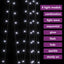 lysgardin 3x3 m 300 LED'er 8 funktioner kold hvid