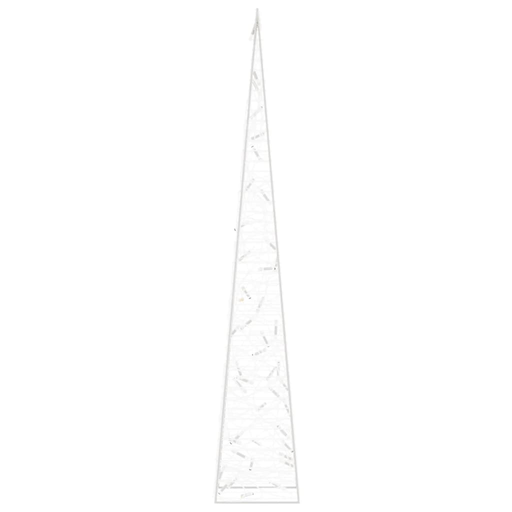 dekorativ LED-lyskegle 90 cm akryl varm hvid