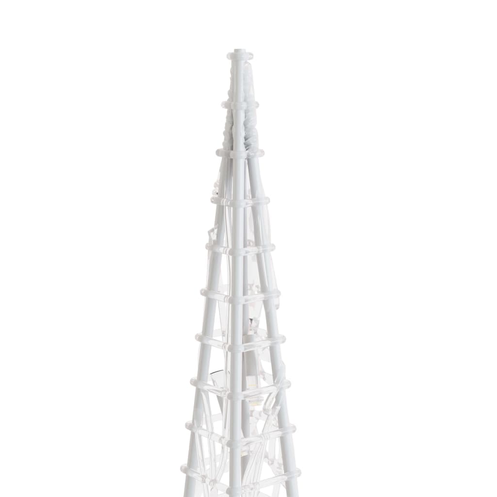 dekorativ LED-lyskegle 90 cm akryl varm hvid