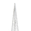dekorativ LED-lyskegle 90 cm akryl kold hvid