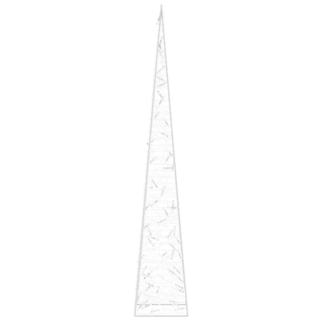 dekorativ LED-lyskegle 120 cm akryl blå