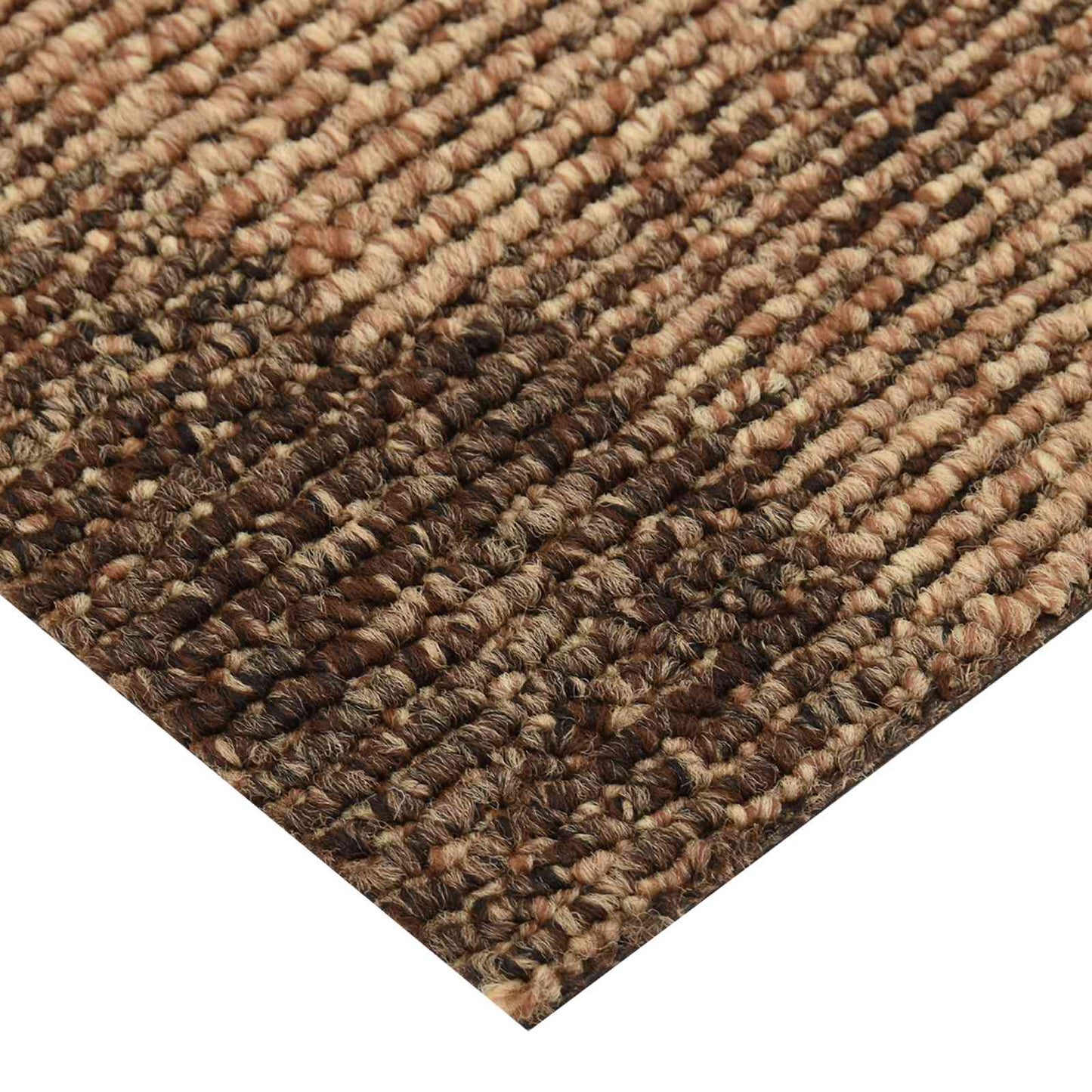 Gulvtæppe 20 pcs Brun 50 x 50 cm PP