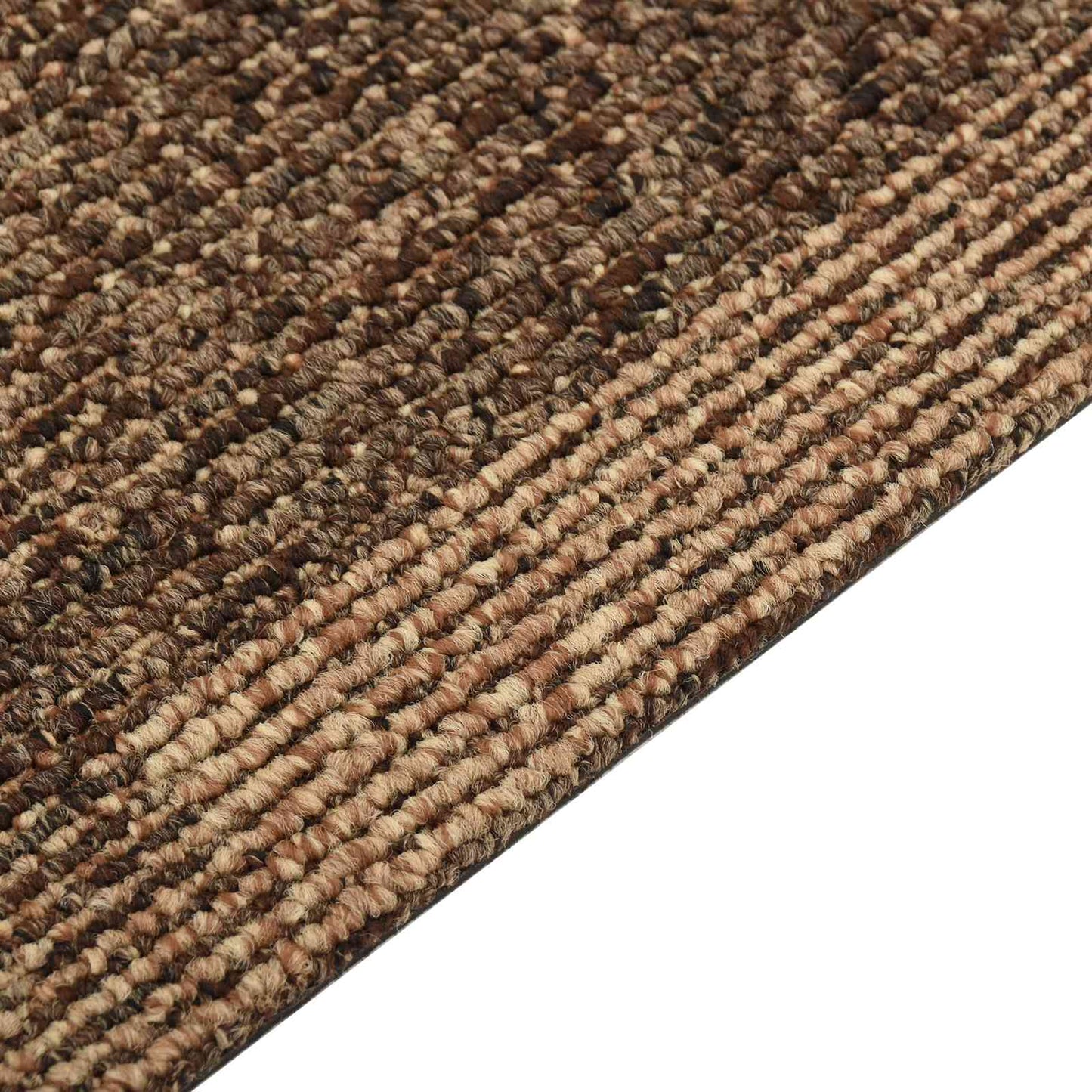 Gulvtæppe 20 pcs Brun 50 x 50 cm PP