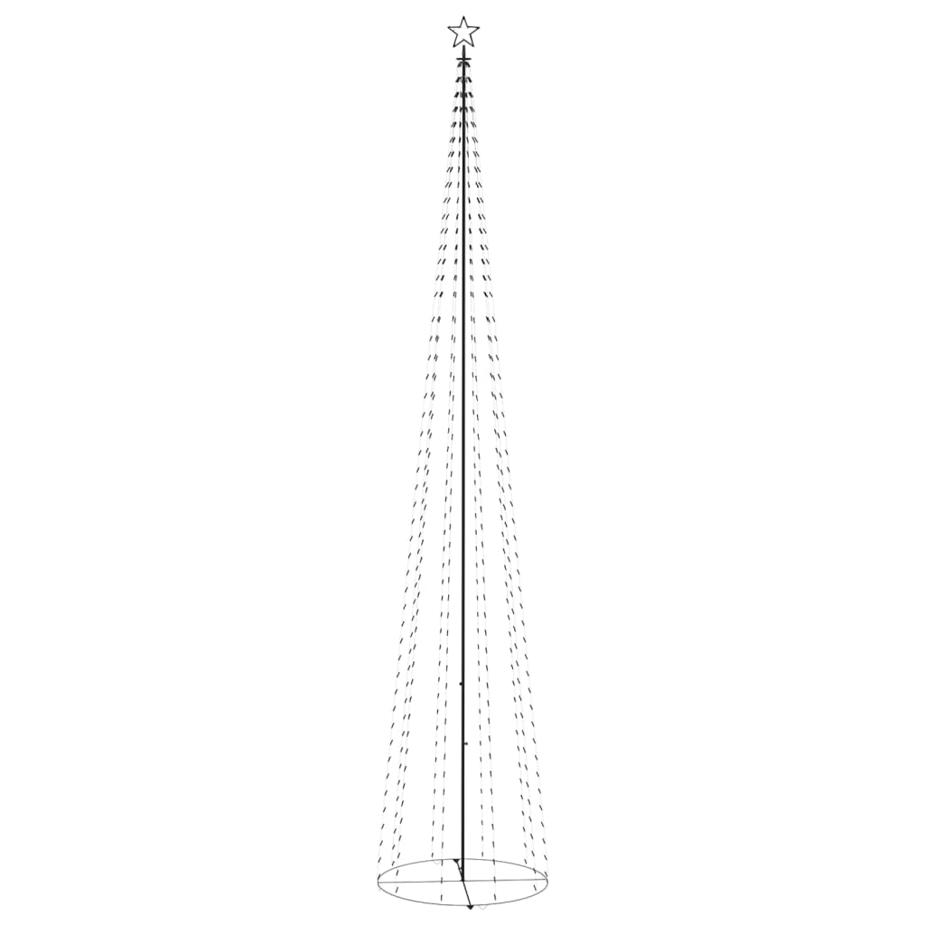 lysende juletræ 160x500 cm 752 LED'er blåt lys