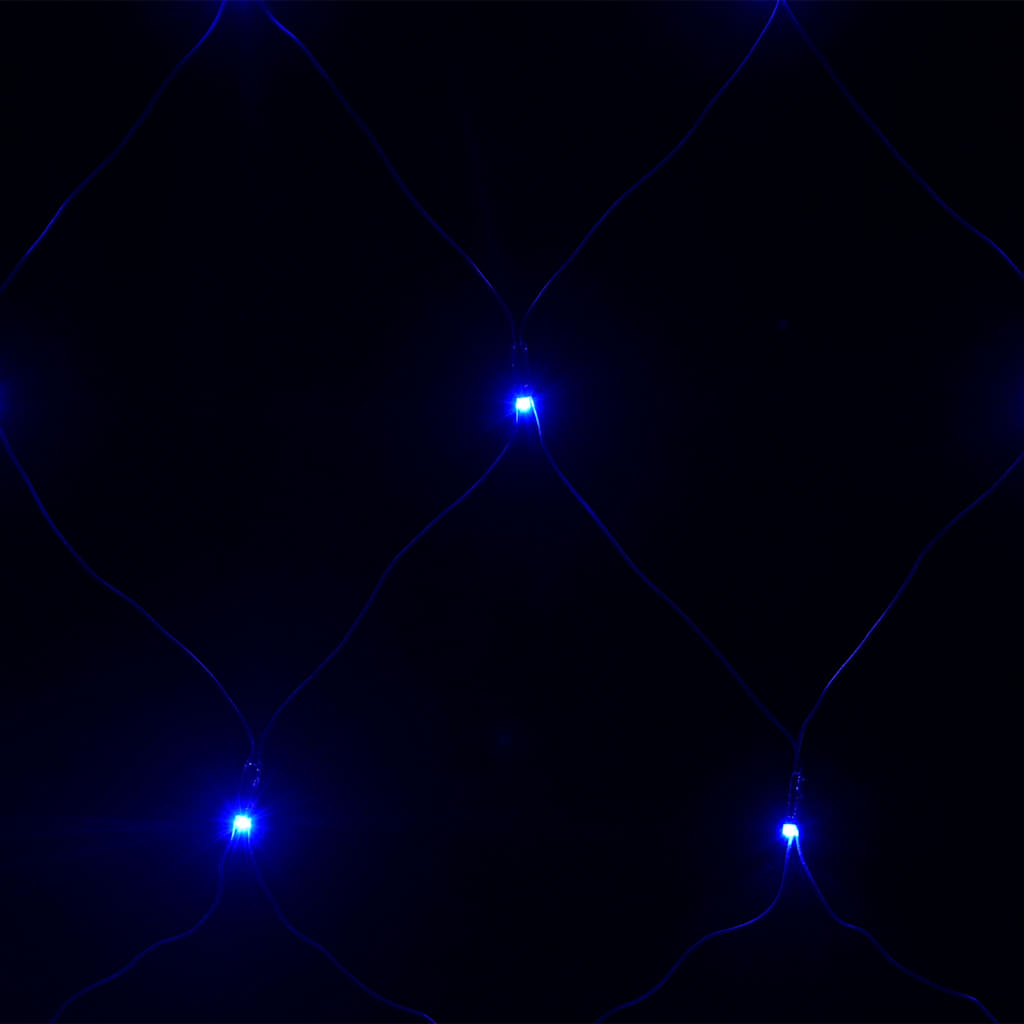 lysnet 3x3 m 306 LED'er inde/ude blåt lys