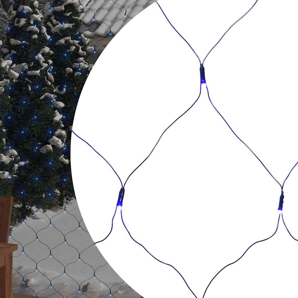 lysnet 4x4 m 544 LED'er inde/ude blåt lys