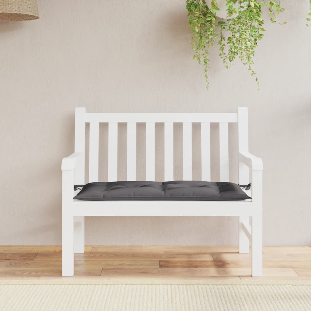 hynde til havebænk 110x50x7 cm oxfordstof antracitgrå