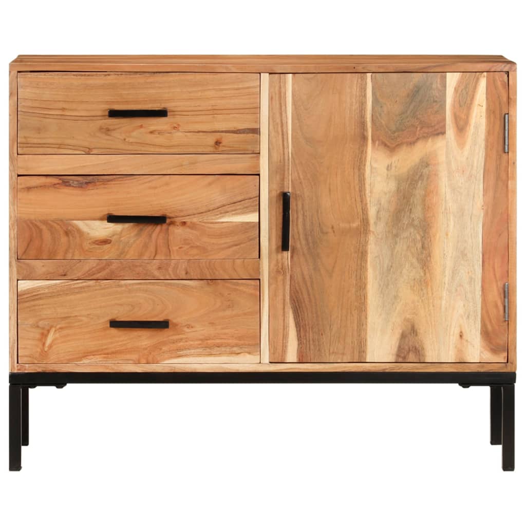 skænk 88x30x73 cm massivt akacietræ
