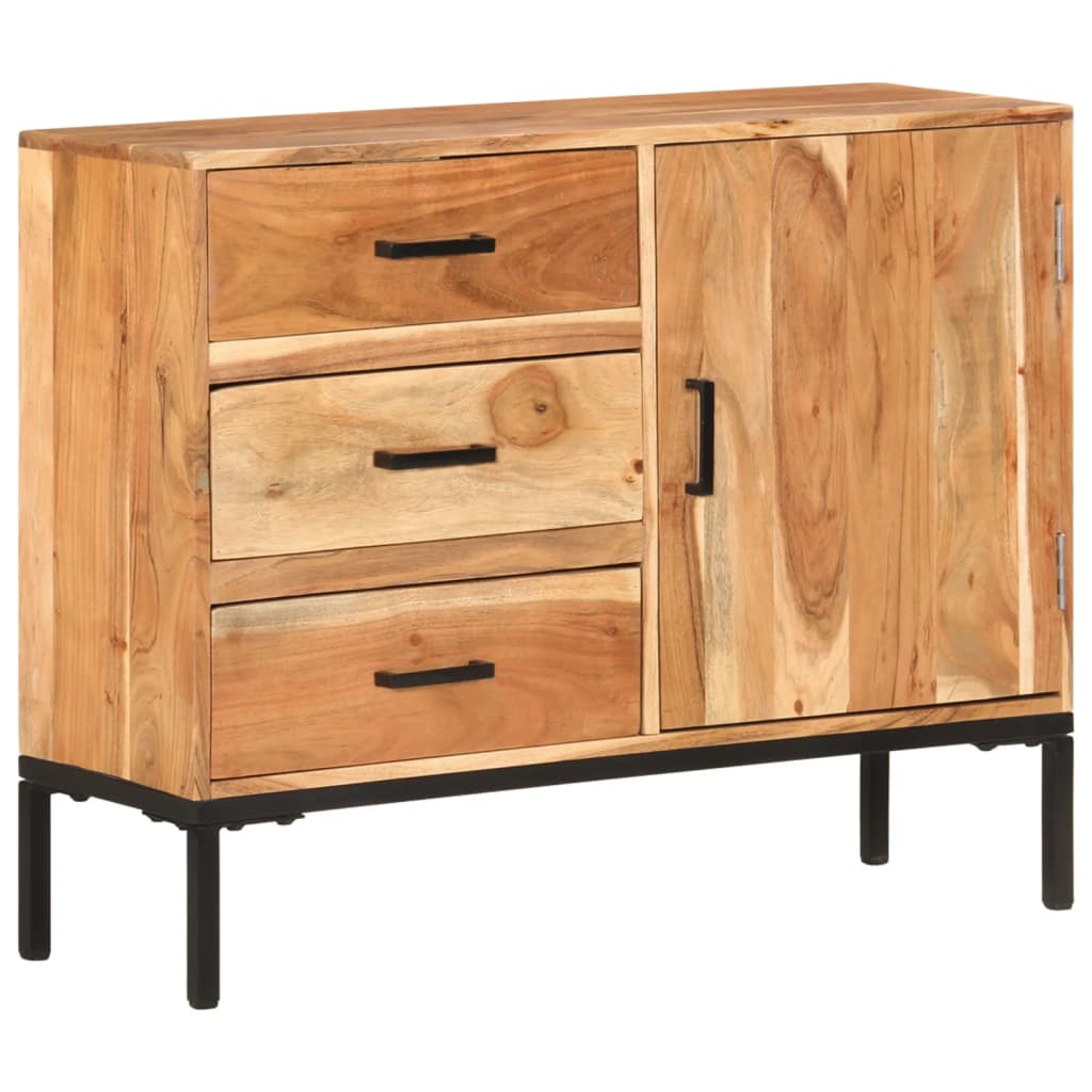 skænk 88x30x73 cm massivt akacietræ