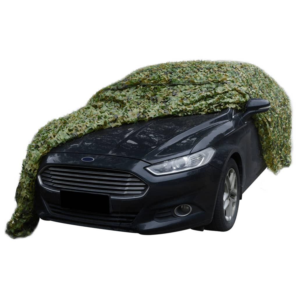 camouflagenet med opbevaringstaske 1,5x5 m grøn