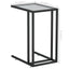 sidebord 50x35x65 cm hærdet glas transparent