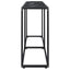 konsolbord 160x35x75,5 cm hærdet glas sort marmor