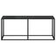 konsolbord 180x35x75,5 cm hærdet glas sort