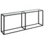 konsolbord 200x35x75,5 cm hærdet glas transparent