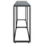 konsolbord 200x35x75,5 cm hærdet glas sort