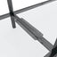 konsolbord 140x35x75,5 cm hærdet glas transparent